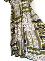 Lade das Bild in den Galerie-Viewer, Kleid 80s Betty Barclay Khaki (M-L)
