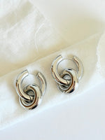 Lade das Bild in den Galerie-Viewer, Creolen 14k Silber Chunky Ring
