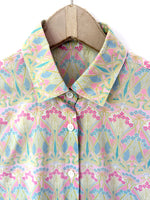 Lade das Bild in den Galerie-Viewer, Bluse Jugendstil Print Pastell (S-M)
