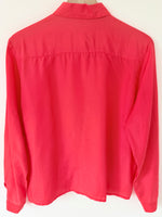 Lade das Bild in den Galerie-Viewer, *Seide* Bluse Premium Basic Korallenrot (M)
