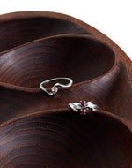 Lade das Bild in den Galerie-Viewer, *925 Sterling Silber* Vintage Ring Duo Berry (54/14)

