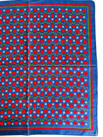 Lade das Bild in den Galerie-Viewer, Tuch 70s Apfel Print Blau
