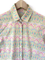 Lade das Bild in den Galerie-Viewer, Bluse Jugendstil Print Pastell (S-M)
