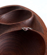 Lade das Bild in den Galerie-Viewer, *925 Sterling Silber* Vintage Ring Wave Rosa (58/18)
