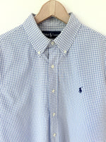 Lade das Bild in den Galerie-Viewer, *Ralph Lauren* Hemd Blau Karo (L)
