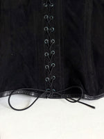 Lade das Bild in den Galerie-Viewer, *Leder* Corsage Grunge Flammen Stick (XL)
