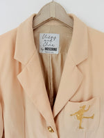 Lade das Bild in den Galerie-Viewer, *Moschino* RARE Blazer Wolle Stick Apricot (L)
