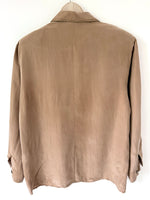 Lade das Bild in den Galerie-Viewer, *Seide* Bluse Premium Basic Sand (L)
