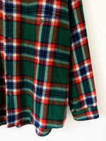 Lade das Bild in den Galerie-Viewer, Flanellhemd Overshirt 80s Tartan Wolle (L-XL)
