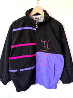 Lade das Bild in den Galerie-Viewer, *Fila* Trainingsjacke 80s Tennis Flieder (L)
