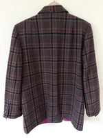 Lade das Bild in den Galerie-Viewer, *Wolle* Blazer Zweireiher 80s Lilac Pink (L)
