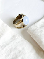 Lade das Bild in den Galerie-Viewer, *925 Sterling Silber* Vintage Ring Opal Vergoldet (54/14)
