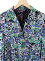 Lade das Bild in den Galerie-Viewer, Blouson 80s Seerosen Print (L-XL)
