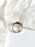 Lade das Bild in den Galerie-Viewer, *925 Sterling Silber* Vintage Ring Jugendstil Blau (54/14)
