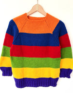 Lade das Bild in den Galerie-Viewer, *Handmade* Pullover 80s Blockstreifen (S)
