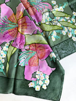 Lade das Bild in den Galerie-Viewer, *Seide* Tuch 80s Japan Handpainted
