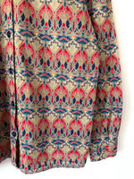 Lade das Bild in den Galerie-Viewer, Bluse Jugendstil Print 90s Bohemian (L)

