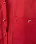Lade das Bild in den Galerie-Viewer, *Aigner* Bluse Seide Rot Basic (XL)
