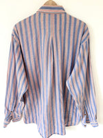 Lade das Bild in den Galerie-Viewer, *Marlboro* Hemd Pastell Streifen Altrosa (XL)

