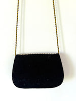 Lade das Bild in den Galerie-Viewer, Samttasche 70s Bohemian Stick Perlen

