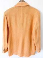 Lade das Bild in den Galerie-Viewer, *Leinen* Blazer 90s Premium Apricot Peach (M-L)
