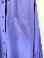 Lade das Bild in den Galerie-Viewer, *Seide* Bluse Premium Basic Flieder (L)
