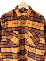 Lade das Bild in den Galerie-Viewer, Flanellhemd Overshirt Tartan Rostrot (L)
