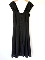 Lade das Bild in den Galerie-Viewer, *Leinen* Trägerkleid Handmade Premium Basic Schwarz (M-L)

