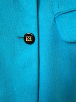 Lade das Bild in den Galerie-Viewer, *Escada* RARE Blazer Angora Blau Türkis (S-M)
