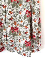 Lade das Bild in den Galerie-Viewer, Bluse Rosen Herbst Print Ballonärmel (L-XL)
