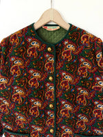 Lade das Bild in den Galerie-Viewer, *Cord* Blouson Jacke Bohemian Paisley (M)

