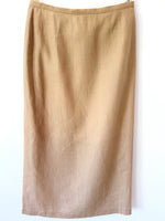 Lade das Bild in den Galerie-Viewer, *Leinen* Wickelrock Premium Basic Beige (L-XL)
