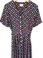 Lade das Bild in den Galerie-Viewer, Kleid 80s Obst Print Midi (S-M)
