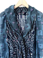 Lade das Bild in den Galerie-Viewer, RARE Cardigan Bluse 70s Ballonärmel (S)
