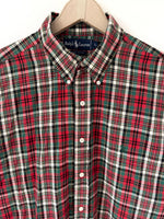 Lade das Bild in den Galerie-Viewer, *Ralph Lauren* Hemd Tartan Karo Rot Grün (L)
