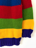Lade das Bild in den Galerie-Viewer, *Handmade* Pullover 80s Blockstreifen (S)
