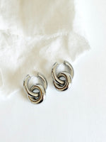 Lade das Bild in den Galerie-Viewer, Creolen 14k Silber Chunky Ring
