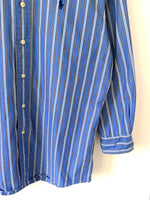 Lade das Bild in den Galerie-Viewer, *Ralph Lauren* Hemd Nadelstreifen Blau (M)
