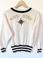 Lade das Bild in den Galerie-Viewer, *Escada* Pullover Navy Marine Stick (M-L)
