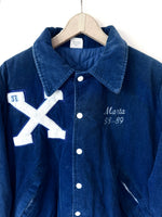 Lade das Bild in den Galerie-Viewer, RARE College Jacke 1988 Basketball Cord (M-L)
