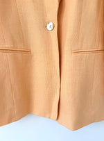 Lade das Bild in den Galerie-Viewer, *Leinen* Blazer 90s Premium Apricot Peach (M-L)
