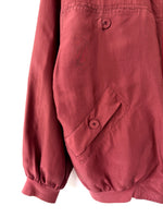 Lade das Bild in den Galerie-Viewer, *Seide* Blouson Bomber 80s Rostrosa (M-L)
