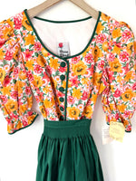 Lade das Bild in den Galerie-Viewer, *Wiesn Kollektion* Dirndl Kleid Blumen Print Neu (L)
