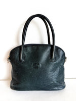 Lade das Bild in den Galerie-Viewer, *Longchamp* Handtasche Leder Anthrazit (small)
