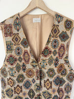 Lade das Bild in den Galerie-Viewer, *Gobelin* Weste 80s Bohemian Stickerei (XL)
