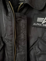 Lade das Bild in den Galerie-Viewer, *Alpha Industries* Bomberjacke 90s Schwarz (L)
