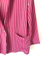 Lade das Bild in den Galerie-Viewer, *Seide* Blazer Nadelstreifen Pink Rosa (S-M)
