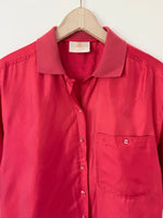 Lade das Bild in den Galerie-Viewer, *Aigner* Bluse Seide Rot Basic (XL)
