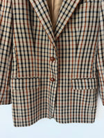 Lade das Bild in den Galerie-Viewer, *DAKS Signature* Blazer Wolle Iconic Tartan (M-L)
