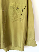 Lade das Bild in den Galerie-Viewer, *Seide* Hemd Premium Basic Khaki (XL)
